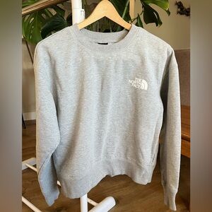 The North Face Light Gray Crewneck Sweatshirt